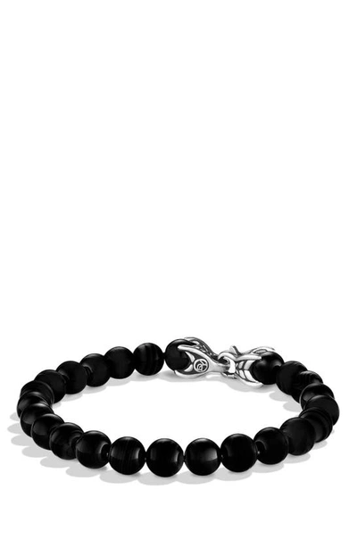 Shop David Yurman Spiritual Beads Bracelet In Black Onyx
