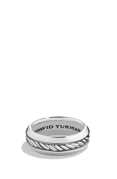 Shop David Yurman Classic Cable Band Ring In Silver