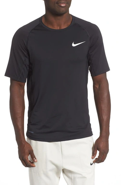 Shop Nike Pro Dri-fit Performance T-shirt In Black/ White