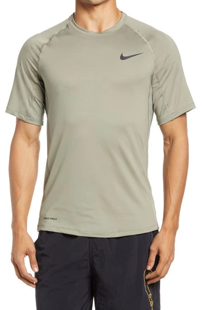 Shop Nike Pro Dri-fit Performance T-shirt In Light Army/ Black