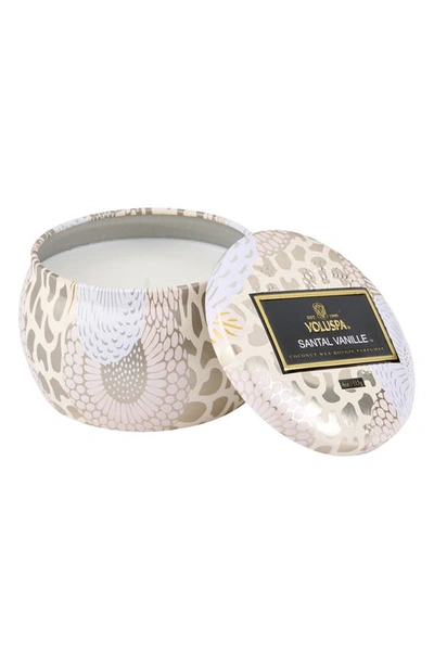 Voluspa Santal Vanille Candle In Santal Vanille Mini Tin