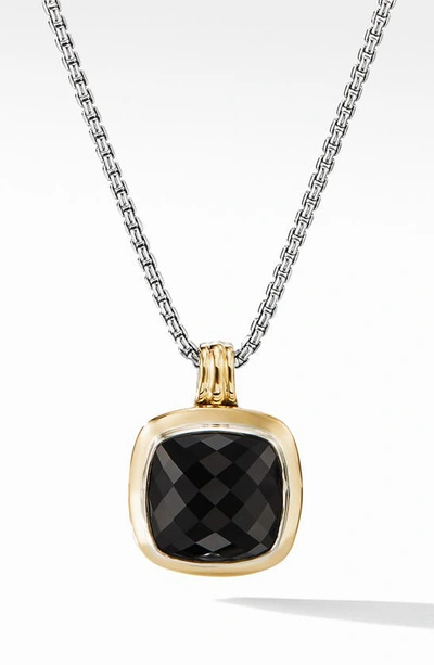 Shop David Yurman Albion® Pendant With 18k Gold In Black Onyx