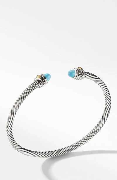 Shop David Yurman Renaissance Bracelet With 18k Gold In Reconstituted Turquoise