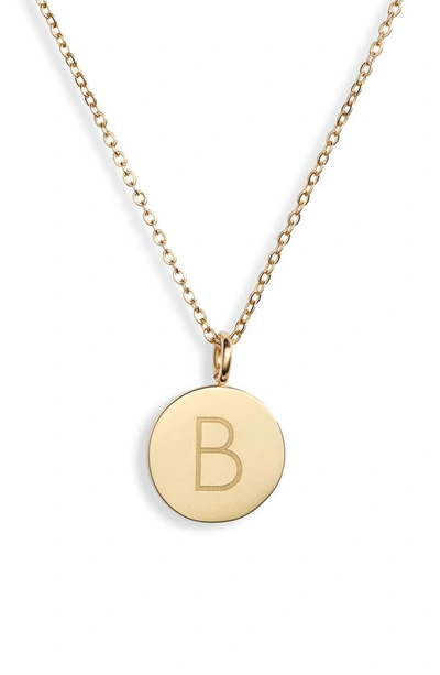 Shop Knotty Initial Charmy Necklace In Gold - B