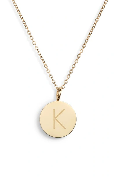 Shop Knotty Initial Charmy Necklace In Gold - K