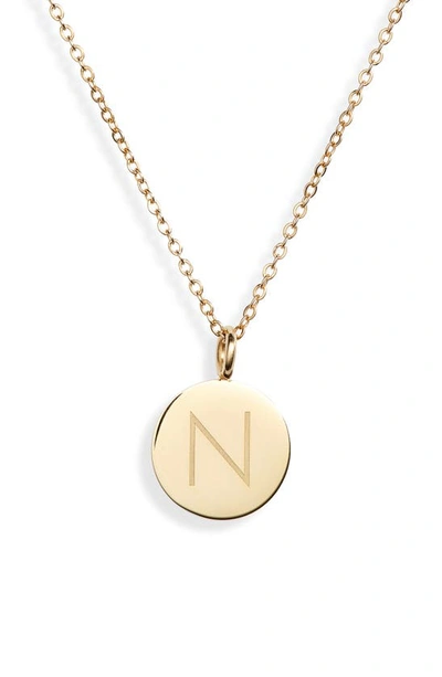 Shop Knotty Initial Charmy Necklace In Gold - N