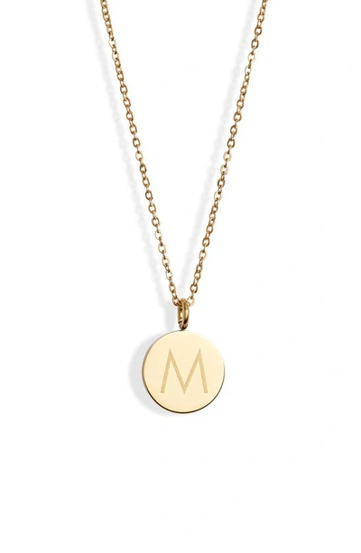 Shop Knotty Initial Charmy Necklace In Gold - M
