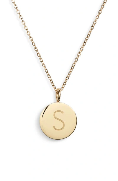 Shop Knotty Initial Charmy Necklace In Gold - S