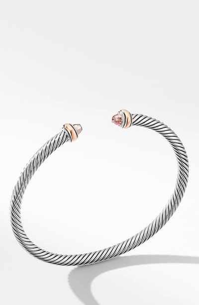 Shop David Yurman Cable Classics Collection® 18k Rose Gold & Morganite Bracelet