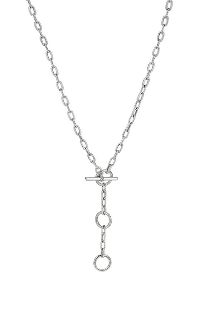 Shop David Yurman Madison® Three-ring Chain Necklace In Silver