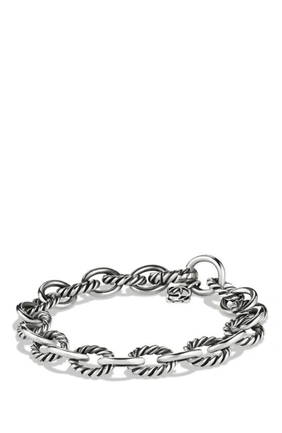 Shop David Yurman Oval Link Bracelet In Silver