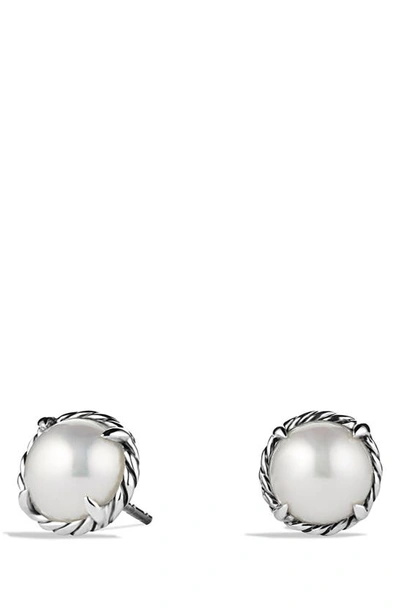 Shop David Yurman Châtelaine Earrings In Pearl