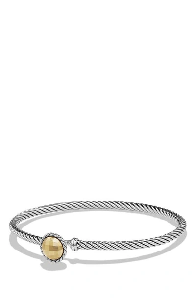 Shop David Yurman Châtelaine Bracelet With Gold Dome And 18k Gold