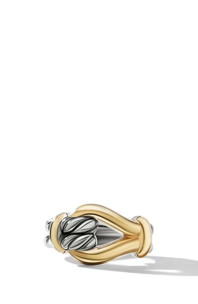 Shop David Yurman Thoroughbred Loop Ring In Silver