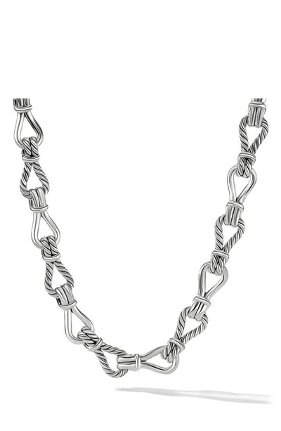 Shop David Yurman Thoroughbred Loop Chain In Silver