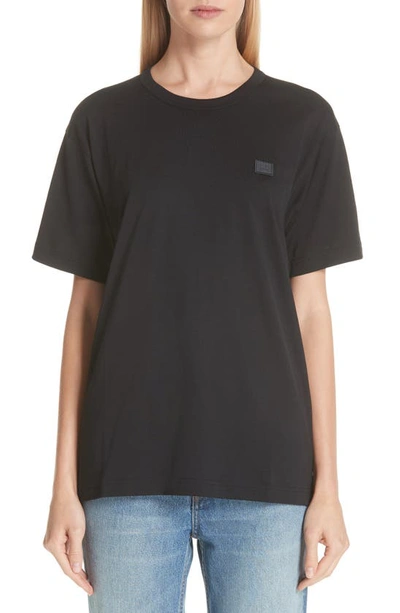 Shop Acne Studios Gender Inclusive Nash Face Patch T-shirt In Black