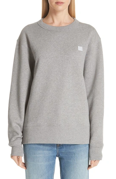 Shop Acne Studios Fairview Sweatshirt In Light Grey Melange