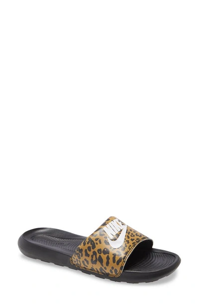 Nike Women's Victory One Print Slide Sandals From Finish Line In  Black/brown | ModeSens