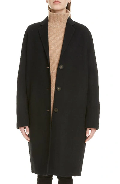 Shop Acne Studios Double Wool Coat In Black