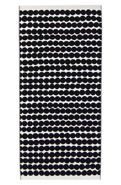 Shop Marimekko Räsymatto Towel In Black