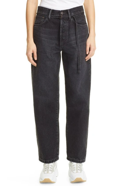 Acne Studios Toj Loose Fit Jeans In Black