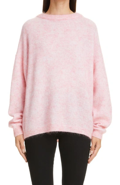 Shop Acne Studios Dramatic Moh Sweater In Rose Pink