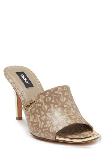 Shop Dkny Bronx Slip-on Mule Sandal In Khaki