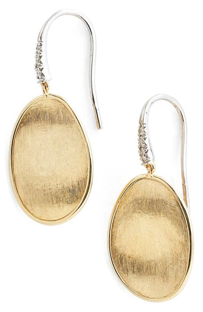 Marco Bicego Lunaria 18k Yellow Gold & Diamond Small Drop Earrings In Yellow Gold