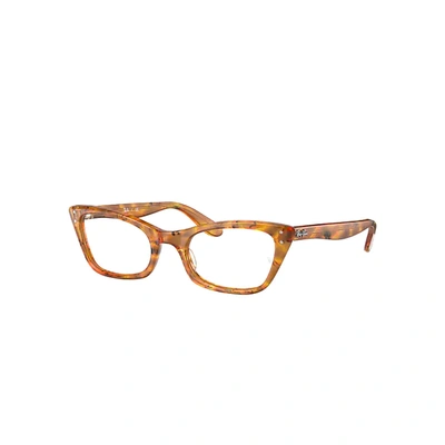 Ray Ban Miss Burbank Optics Eyeglasses Amber Tortoise Frame Demo Lens Lenses Polarized 49-20 In Amber Tortoise