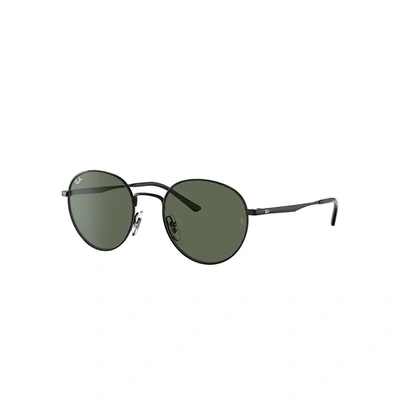 Shop Ray Ban Rb3681 Sunglasses Black Frame Green Lenses 50-20 In Schwarz