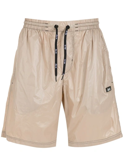 Shop Àlg Nylon Shorts In Nude