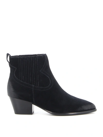 Shop Ash Harper Suede Ankle Boots In Black