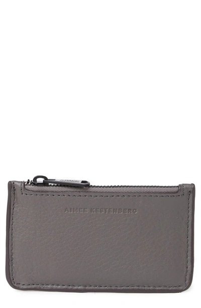 Shop Aimee Kestenberg Melbourne Leather Wallet In Glacier Grey