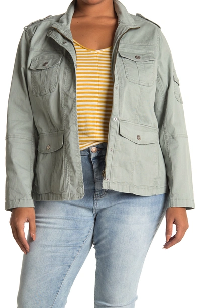 Kensie fitted utility jacket best sale