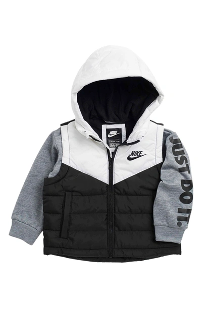 Nike Kids' 2fer Jacket With Therma-fit In White | ModeSens