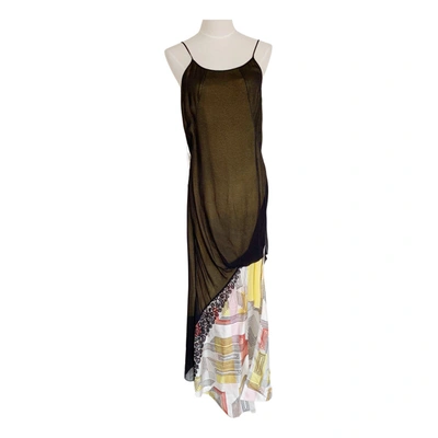 Pre-owned Olivier Theyskens Silk Mid-length Dress In Multicolour