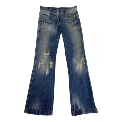 Pre-owned Dolce & Gabbana Bootcut Jeans In Blue