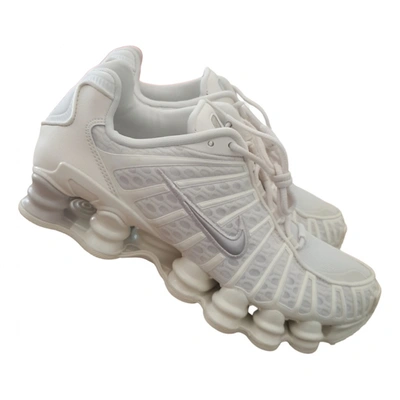 Pre-owned Nike Shox Trainers In Beige | ModeSens