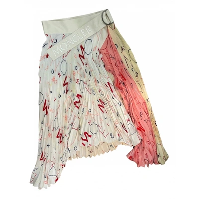 Pre-owned Moncler Genius Moncler N°2 1952 + Valextra Silk Mid-length Skirt In Multicolour