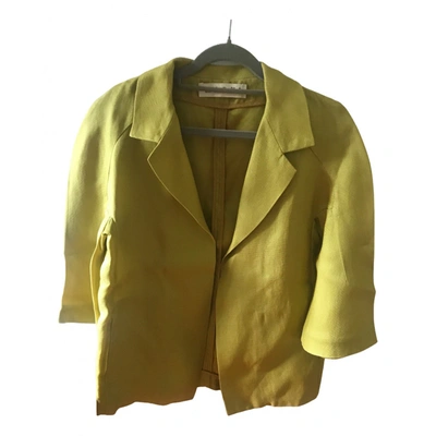 Pre-owned Marni Silk Jacket In Yellow