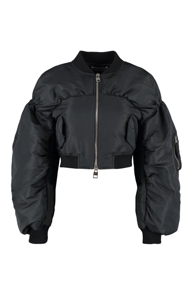 Shop Alexander Mcqueen Couture Bomber Jacket In Black