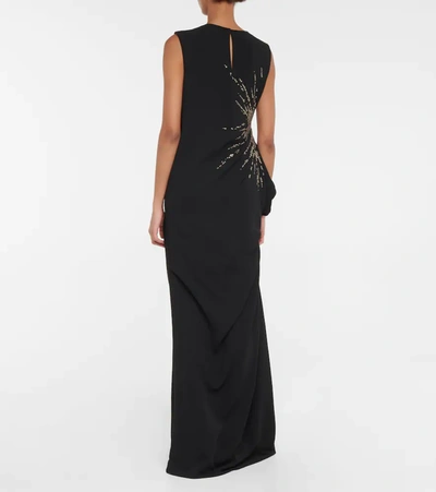 Shop Dries Van Noten Sequined Gown In Black