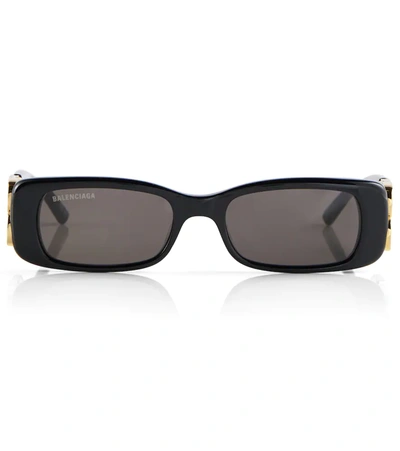 Balenciaga Womens Black Bb0096s Square-frame Acetate Sunglasses In Black-gold-grey
