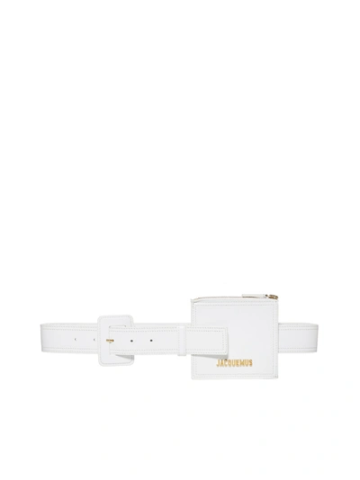 Shop Jacquemus Belt In White