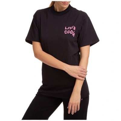 Shop Livincool Band Logo T-shirt In Nero