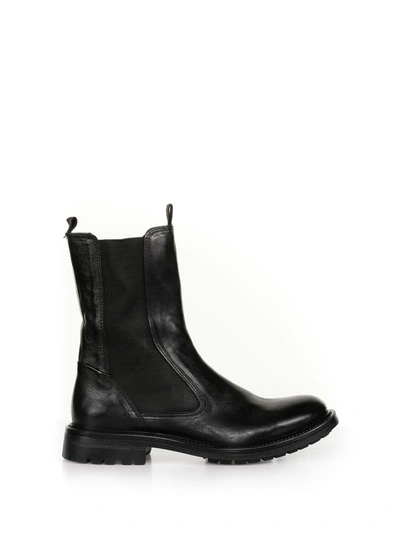 Shop Hundred 100 Leather Beatles Boots In Nero