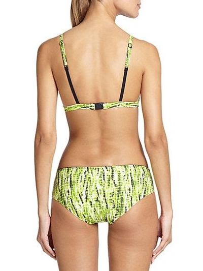 Shop Proenza Schouler Two-piece Tie-dye Bikini In Sulphur