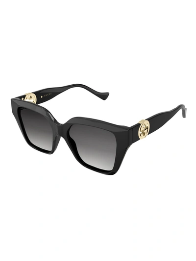 Shop Gucci Gg1023s Eyewear In Black Black Grey