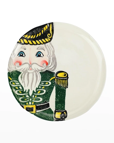 Vietri Nutcrackers Green Dinner Plate