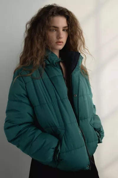 Urban Outfitters Uo '90s Sport Puffer Jacket In Green | ModeSens